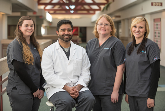 Sarah, Dr. Patel, Kathy, Brittany