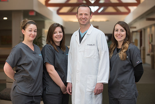 Anna, Brittany, Brandi, Dr. Appleton, Heather